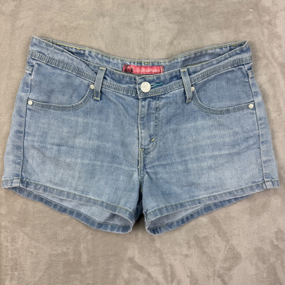 Vintage Levis Jeans Womens 11 Blue Low Rise Short Y2K Denim‎ Summer Casual